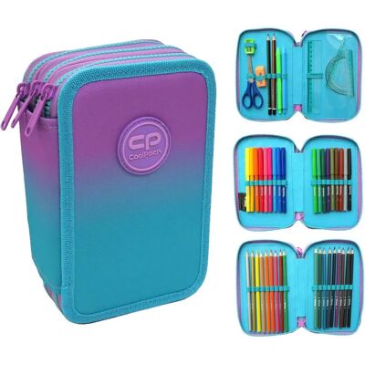 CoolPack Jumper 3 Dégradé myrtille bleu - Trousse - Publicité CoolPack Jumper 3 Dégradé myrtille bleu - Trousse - Publicité