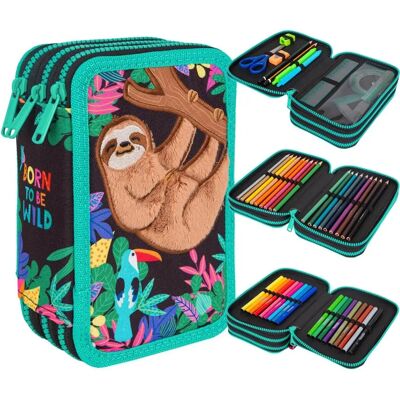 Coolpack Jumper 3 wildkid - 3 komory - 19.5 x 12.5 x 6.5 cm - piórnik Coolpack Jumper 3 wildkid - 3 komory - 19.5 x 12.5 x 6.5 cm - piórnik