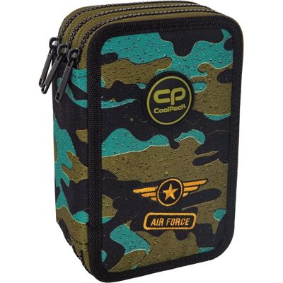 Jumper - Jumper 3 Air Force CoolPack - trzy przegródki - piórnik Jumper - Jumper 3 Air Force CoolPack - trzy przegródki - piórnik