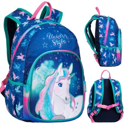 Sac à dos Licorne Coolpack 2 compartiments Colorino toby unicorn Sac à dos Licorne Coolpack 2 compartiments Colorino toby unicorn