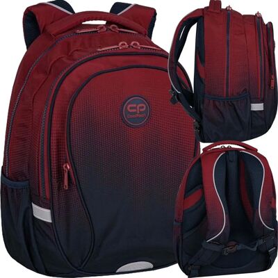 CoolPack School Reppu - musta, punainen, 18L, kevyt CoolPack School Reppu - musta, punainen, 18L, kevyt