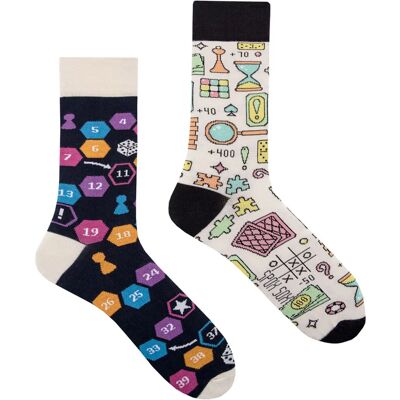 Spox Sox Unisex Mismatched Bordspellen Sokken - Katoen Multicolor - Maat UK 4-6.5 Spox Sox Unisex Mismatched Bordspellen Sokken - Katoen Multicolor - Maat UK 4-6.5