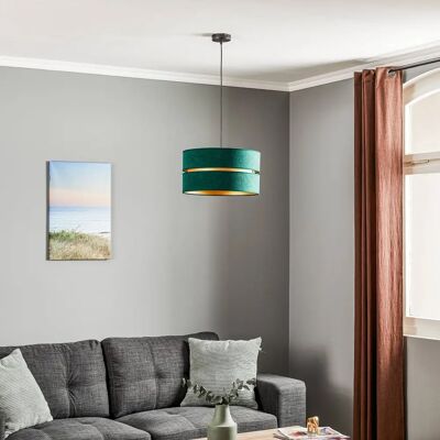 Euluna Duo Hängeleuchte - Grün/Gold - 40cm - 1 Licht Euluna Duo Hängeleuchte - Grün/Gold - 40cm - 1 Licht