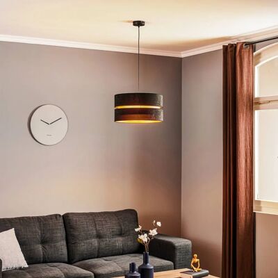Duolla Schwarz/Gold Hängeleuchte - 40cm - Pendelleuchte Duolla Schwarz/Gold Hängeleuchte - 40cm - Pendelleuchte