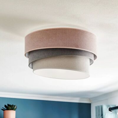 Euluna Pastell Trio 45cm Różowa Welurowa Lampa Sufitowa - Lampa Sufitowa Euluna Pastell Trio 45cm Różowa Welurowa Lampa Sufitowa - Lampa Sufitowa