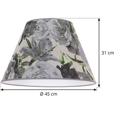 Euluna Sofia floral textile lamp shade - 31cm E27 Euluna Sofia floral textile lamp shade - 31cm E27