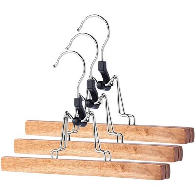 KADAX Wooden Double Clothes Pants Hanger - Clothes Hanger KADAX Wooden Double Clothes Pants Hanger - Clothes Hanger