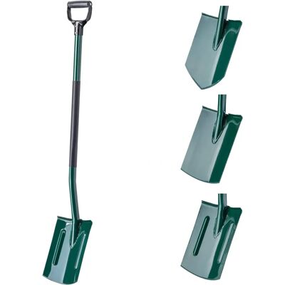KADAX Garden Spade - 118cm Solid Metal Ergonomic Handle KADAX Garden Spade - 118cm Solid Metal Ergonomic Handle