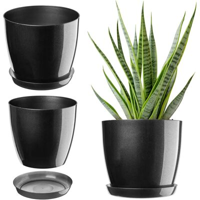 KADAX - Flower Pot - Graphite - 23 cm - Flower Pot KADAX - Flower Pot - Graphite - 23 cm - Flower Pot