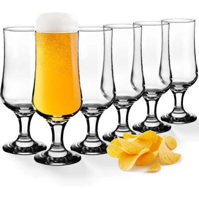 KADAX Bierkrug Glas 6er-Set 360ml - Bierkrug KADAX Bierkrug Glas 6er-Set 360ml - Bierkrug