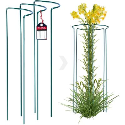 KADAX Garden Metal Plant Support 115cm Clamp 3pcs - Garden Support KADAX Garden Metal Plant Support 115cm Clamp 3pcs - Garden Support