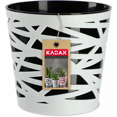 Kadax 13cm Schwarze Plastikblumentopf - Innendekoration Kadax 13cm Schwarze Plastikblumentopf - Innendekoration