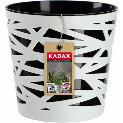 KADAX 19cm Schwarzer Kunststoff Blumentopf - Modernes Design KADAX 19cm Schwarzer Kunststoff Blumentopf - Modernes Design