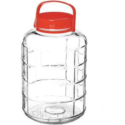 KADAX Tarro de cristal 16L para chucrut y pepinos KADAX Tarro de cristal 16L para chucrut y pepinos
