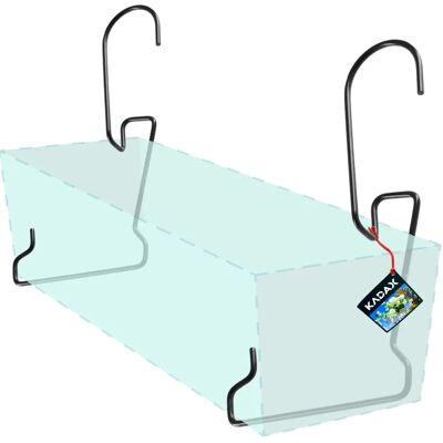 KADAX Steel Flower Pot Balcony Holder - Elegant Balcony Support KADAX Steel Flower Pot Balcony Holder - Elegant Balcony Support
