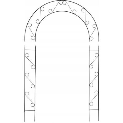 KADAX Garden Pergola Metal Arch for Flowers Roses for Roses Creeper 240cm Support KADAX Garden Pergola Metal Arch for Flowers Roses for Roses Creeper 240cm Support