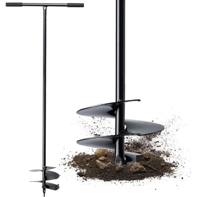 Barra manual con mango de metal, herramienta de jardín para agujeros 20cm Barra manual con mango de metal, herramienta de jardín para agujeros 20cm