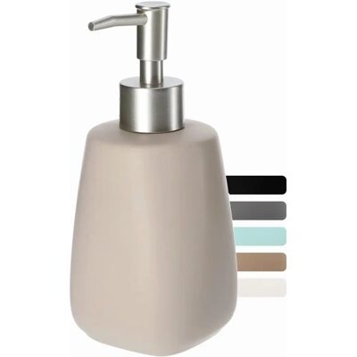KADAX Ceramic Liquid Soap Dispenser - 400ml, Beige KADAX Ceramic Liquid Soap Dispenser - 400ml, Beige