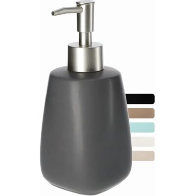 Distributeur de Savon en Céramique - 400 ml - Gris - Distributeur de Savon - Publicité Distributeur de Savon en Céramique - 400 ml - Gris - Distributeur de Savon - Publicité