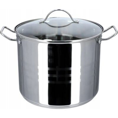 Kadax Stainless Steel Induction Saucepan - 28cm 13.5L Kadax Stainless Steel Induction Saucepan - 28cm 13.5L