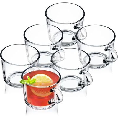 KADAX Glass Mug Set - 6 pcs, 270 ml KADAX Glass Mug Set - 6 pcs, 270 ml