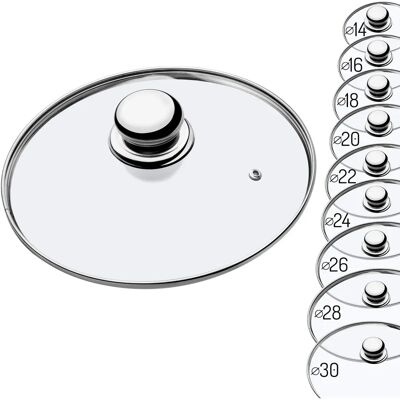 KADAX Hitzebeständiger Glasdeckel - 22cm für Pfanne KADAX Hitzebeständiger Glasdeckel - 22cm für Pfanne