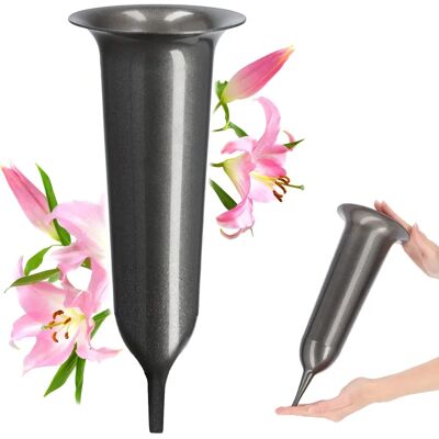 KADAX 30cm Vase with Artificial Flowers - Cemetery Decoration KADAX 30cm Vase with Artificial Flowers - Cemetery Decoration
