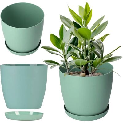 KADAX Grüner 20cm Blumentopf mit Ständer - Blumentopf KADAX Grüner 20cm Blumentopf mit Ständer - Blumentopf