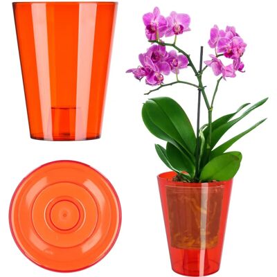 KADAX Red Orchid Flower Cover - 12cm - Orchid Cover KADAX Red Orchid Flower Cover - 12cm - Orchid Cover