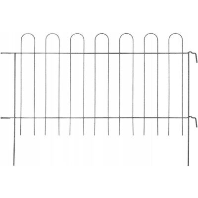 Metalowy Płot Ogrodowy 99cm - Dekoracja Obrzeża Ogrodu Metalowy Płot Ogrodowy 99cm - Dekoracja Obrzeża Ogrodu