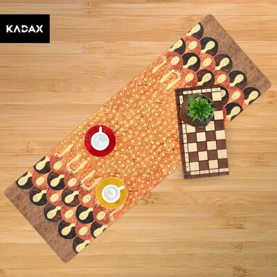 Kadax Orange Table Runner - Anti-stain Felt Decor Kadax Orange Table Runner - Anti-stain Felt Decor