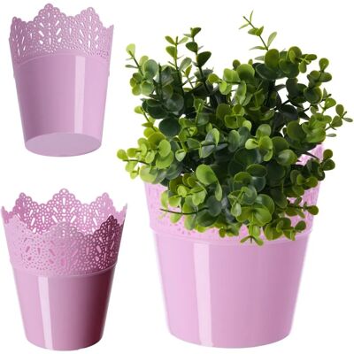 Kadax Rose Plant Cover with Lace Design - Planter Cover for Flowers Kadax Rose Plant Cover with Lace Design - Planter Cover for Flowers