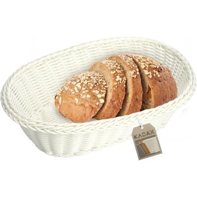 KADAX - cream oval woven - bread basket KADAX - cream oval woven - bread basket