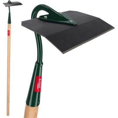 Grande houe trempée avec manche pour jardin - Houe - Publicité Grande houe trempée avec manche pour jardin - Houe - Publicité