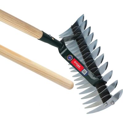 Aerateur de jardin KADAX - Tête en acier double face - 170cm - Publicité Aerateur de jardin KADAX - Tête en acier double face - 170cm - Publicité