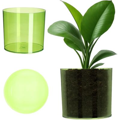Kadax Round Flower Pot 12.5cm Green Kadax Round Flower Pot 12.5cm Green