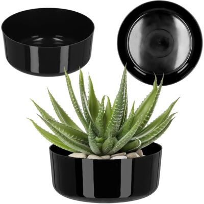 Kadax 26cm Schwarzer Blumentopf für Runde Anordnungen Kadax 26cm Schwarzer Blumentopf für Runde Anordnungen