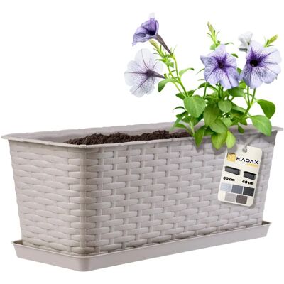 KADAX Pflanzgefäß Balkon Blumentopf Ständer 40cm KADAX Pflanzgefäß Balkon Blumentopf Ständer 40cm