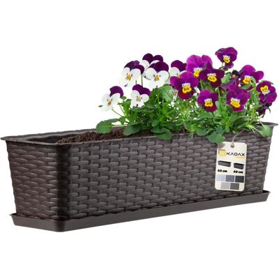 KADAX Graphite Balcony Flower Pot Stand - Planter KADAX Graphite Balcony Flower Pot Stand - Planter