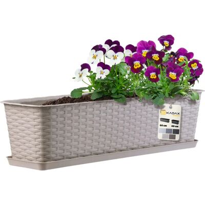 KADAX Caramel Balcony Flower Pot - 60cm KADAX Caramel Balcony Flower Pot - 60cm