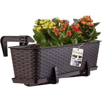 Kadax Balkonblumenkasten - 60cm mit Halterung Kadax Balkonblumenkasten - 60cm mit Halterung