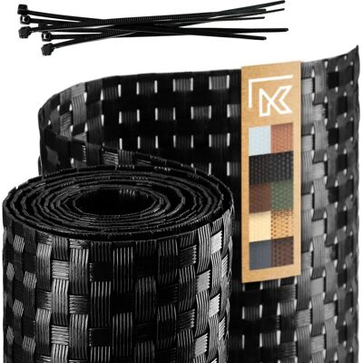 KADAX Zaunband Schwarz - Zaunabdeckung 19cm x 2,55m KADAX Zaunband Schwarz - Zaunabdeckung 19cm x 2,55m