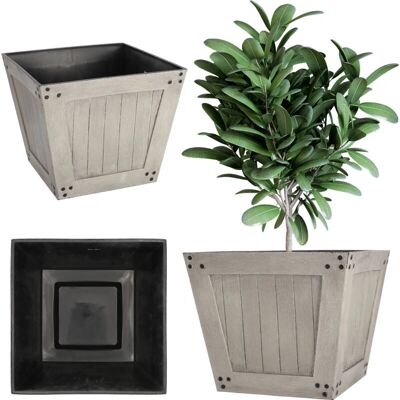 Kadax 30cm Graue Blumenampel für Balkon & Garten Kadax 30cm Graue Blumenampel für Balkon & Garten