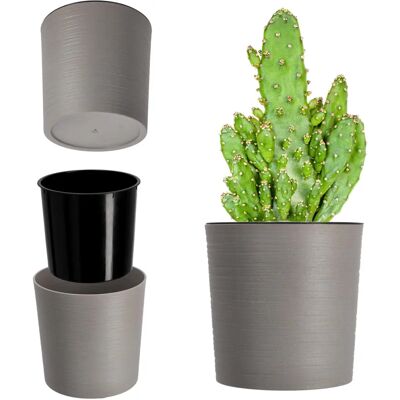 Kadax eco-friendly flower pot with insert - 25cm Kadax eco-friendly flower pot with insert - 25cm