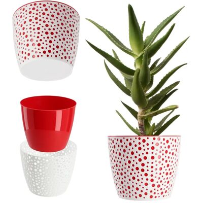 Vaso per Fiori Rosso KADAX 19cm - Resistente e Durevole Vaso per Fiori Rosso KADAX 19cm - Resistente e Durevole