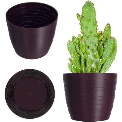 Kadax Rund-Blumentopf - Farbige Dekor- pflanzgefäß Kadax Rund-Blumentopf - Farbige Dekor- pflanzgefäß