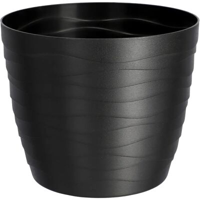 KADAX Blumentopf Abdeckung - 15cm Kunststoff - Schwarz Rund KADAX Blumentopf Abdeckung - 15cm Kunststoff - Schwarz Rund