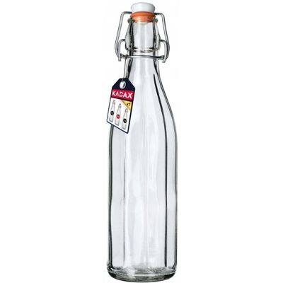 KADAX - Glasflasche 750 ml - Hermetikdeckel - Flasche KADAX - Glasflasche 750 ml - Hermetikdeckel - Flasche