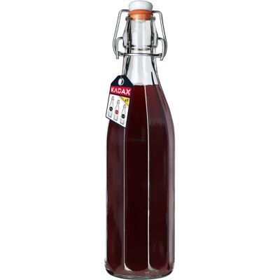 KADAX - Glass Bottle 750 ml - Hermetic cap - Bottle KADAX - Glass Bottle 750 ml - Hermetic cap - Bottle