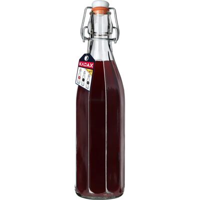 KADAX - Glass 1L - Airtight - Bottle - Bottle KADAX - Glass 1L - Airtight - Bottle - Bottle